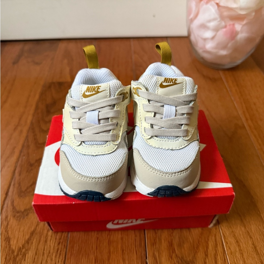 Nike Kids Sneakers - White and Tan